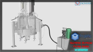 ANFD Working Principle  Agitated Nutsche Filter Dryer  Process 3D Animation Project [upl. by Norrahc]