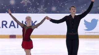 2016 ISU Junior Grand Prix  Saransk  Pairs Short Program  BOIKOVA  KOZLOVSKII RUS [upl. by Aneeles9]