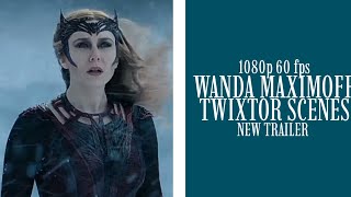 Wanda Maximoff  Twixtor Scenes  New Trailer Multiverse Of Madness Wanda Returns [upl. by Miharbi46]