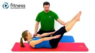 Pilates Abs and Obliques Workout  26 Minute Fitness Blender Online Pilates Class [upl. by Mastrianni]