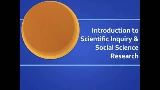 Introduction to Social Science Research [upl. by Ellesig]