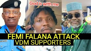 BIG WAHALA FOR FEMI FALANA AS SUPPORTERS ATTACK ANGRY NIGERIA WHO DISGRACE HIM FOR FGHTING VDM [upl. by Mirella]