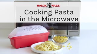 How to Cook Pasta in the Microwave  Nordic Ware Pasta Cooker [upl. by Asemaj]