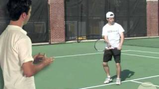 Tennis OneHanded Backhand Progressions Step 1 Contact [upl. by Genevieve]