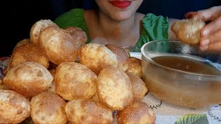 lots of golgappa eating challenge big bites food asmr mukbang show eating challenge [upl. by Oznola]