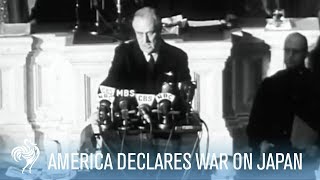 President Franklin D Roosevelt Declares War on Japan Full Speech  War Archives [upl. by Ssilem]