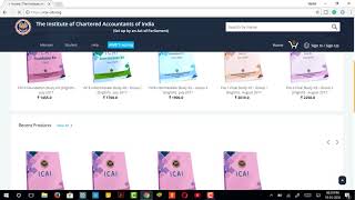 HOW TO GET YOUR ICAI STUDY MATERIALBOOKS FOR CA IPCC NOV 2018 [upl. by Ysac]