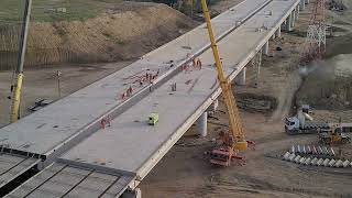 Drum express Braila Galati  Siret River bridge [upl. by Merta]