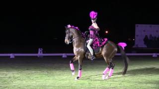 Dressage Heats Up with Fishnets in a Freestyle [upl. by Ottie]