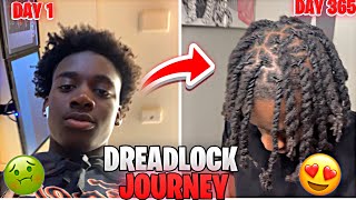 MY DREADLOCK JOURNEY  1 YEAR TRANSFORMATION  VLOGMAS DAY 12 [upl. by Ynatsed]