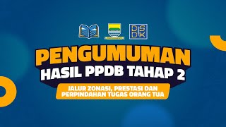 PENGUMUMAN PPDB KOTA BANDUNG 20242025 TAHAP 2 JALUR ZONASI PRESTASI amp PERPINDAHAN TUGAS ORANGTUA [upl. by Dunstan]