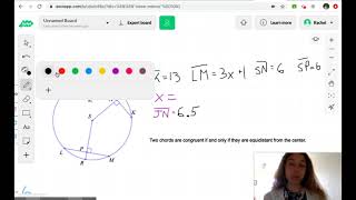 ALEKS  Properties of Radii amp Chords Geometry [upl. by Kore747]