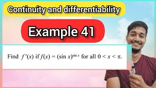 Continuity and differentiability example 41  Example 41 chapter 5 class 12 [upl. by Asher]