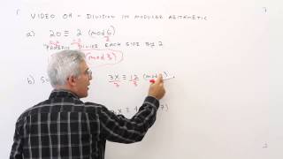 O9Division in Modular Arithmetic [upl. by Semela]