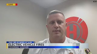 Firefighter discusses challenges of battling EV fires [upl. by Ilaw900]