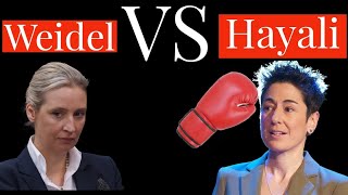 AfDParteitag Alice Weidel VS Dunja Hayali [upl. by Novyak]