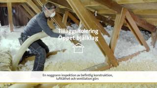 Tilläggsisolera med ISOVER InsulSafe® lösull [upl. by Nosylla]