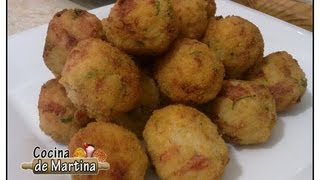 Recetas de cocina Bolitas de Arroz con Mostaza Dulce  Un Nuevo Día  Telemundo [upl. by Dnomyaw]