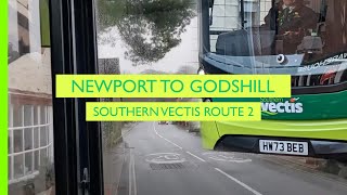 Newport to Godshill • Southern Vectis 2 • Realtime [upl. by Mairam124]