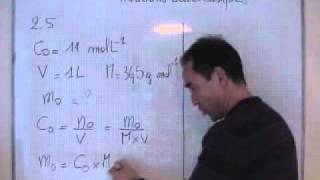 cours TS  chimie  calcul de la masse dacide chlorhydrique dans une solution [upl. by Ayrolg460]