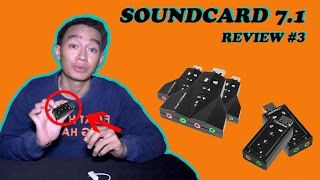 REVIEW  USB SOUND CARD CHANNEL 71 INDONESIA 3 [upl. by Labina]