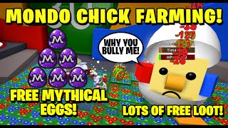 How to Farm Mondo Chick Free Mythical EGGS  Egg Hunt 2020  Bee Swarm Simulator [upl. by Hartill81]