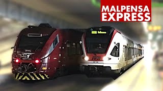 Italy Malpensa Express from the Airport to Milan [upl. by Aed]