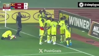 Bevis Mugabi Goal Uganda vs South Sudan 10 Goals and Highlights Africa Cup of Nations [upl. by Eenwat]