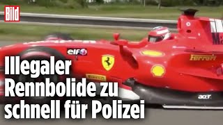 Formel2Rennwagen rast über die Autobahn Polizei sucht Fahrer  Tschechien [upl. by Jennifer]