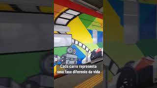 Homenagem a Senna nos trilhos da CPTM shorts [upl. by Eolcin]