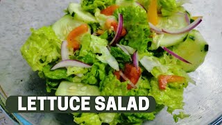 QUICK AND EASY LETTUCE SALAD RECIPE [upl. by Becka]