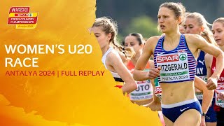 FitzGerald from the FRONT 🌪 Womens U20 race replay  Antalya 2024 [upl. by Nylde]