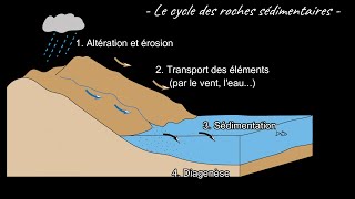 Le cycle des roches sédimentaires et laltération par Mme RuaultDjerrab [upl. by Kosey169]