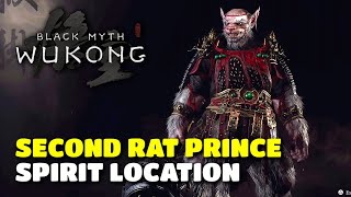 Black Myth Wukong  Second Rat Prince Spirit Location Chapter 2 [upl. by Irehc]