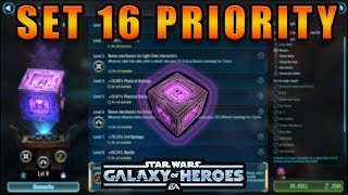 SWGoH Datacron Set 16 Analysis [upl. by Martinsen]