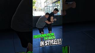 Flashy BJJ Back Takedown Impress your training partners [upl. by Olivero]