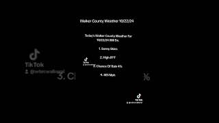 Walker County Weather Today 102224 [upl. by Lokcin]