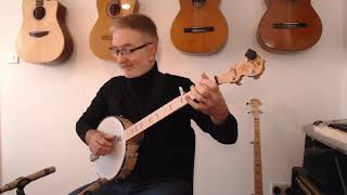 NYLGUT STRINGS ON A DEERING GOODTIME BANJO [upl. by Waverley]