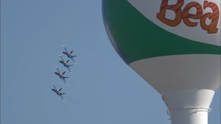 Blue Angels Circle And Arrival Pensacola Beach 2018 [upl. by Whetstone]