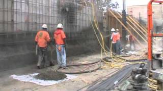 Concrete Rebound being removes from the Shotcrete Structure [upl. by Ayeka510]