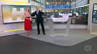 Jornal Hoje  Encerramento da edição de 27022024 com César Tralli e Jacqueline Brazil na TV Globo [upl. by Carlstrom]