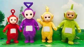 Rare Fuzzy TELETUBBIES Figures Vintage Toy Box Opening [upl. by Oringas]