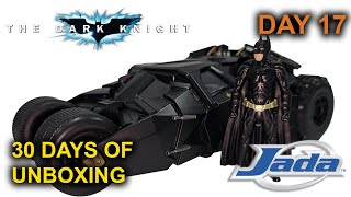 Day 17 of 30 Days of Unboxing The Dark Knight 2008 Jada BatmobileTumbler 124 Scale [upl. by Bergh]