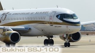 Sukhoi SuperJet 100 SSJ100 at VLC [upl. by Iem]