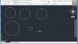 AutoCAD 2011  04 Basit Çizimler 03 Çember Çizmek [upl. by Pasadis]