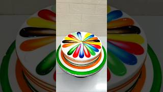 Cake Maker And Mango Cake Design Multi Colour Cake shorts cake youtube shortsfeed food art [upl. by Adnohsat961]