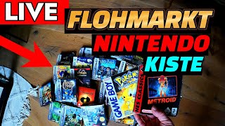 LIVE Flohmarkt Action  Eine Kiste voller Nintendo Gameboy OVP Spiele  Einmaliger Fund  Reselling [upl. by Ailak]