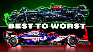 My Best to Worst 2024 F1 Cars RANKED [upl. by Ecnedac]