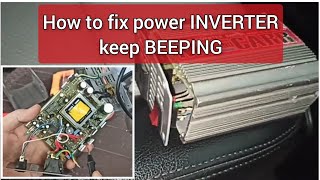 How to fix power inverter fault alarm keeps beeping  Car power inverter [upl. by Eignat]