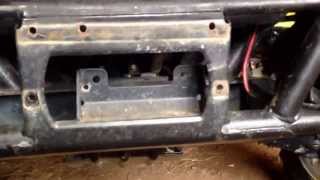 Bandland 3500 Winch install on a Kawasaki 3010 Mule Part 1 [upl. by Zins452]